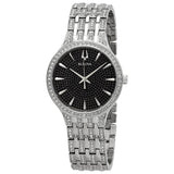 Bulova Phantom Black Pave Dial Men's Watch #96A227 - Watches of America