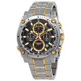 Bulova Precisionist Chronograph Black Dial Men's Watch #98B228 - Watches of America