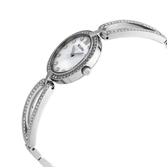 Bulova Quartz Crystal Ladies Watch 96L223