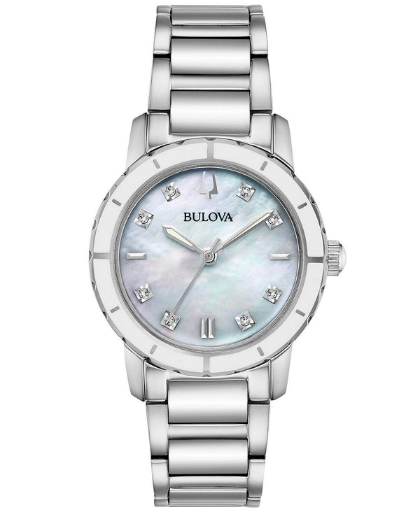 Bulova Quartz Diamond Ladies Watch #96P194 - Watches of America