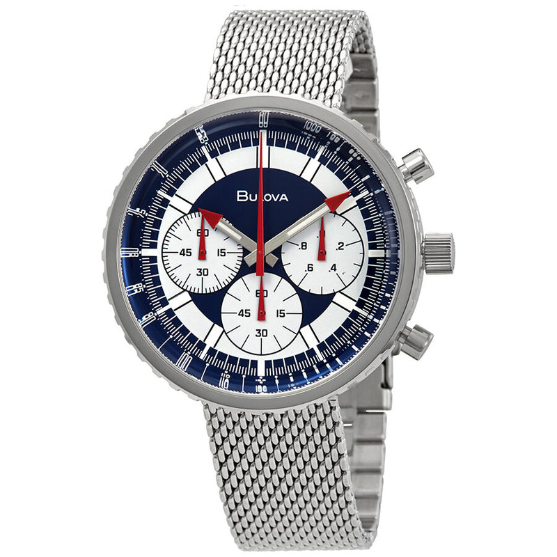 Bulova Special Edition Chronograph White Dial Men's Watch #96K101 - Watches of America