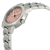 Burberry Diamond Pink Dial Stainless Steel Ladies Watch BU9223 - Watches of America #2