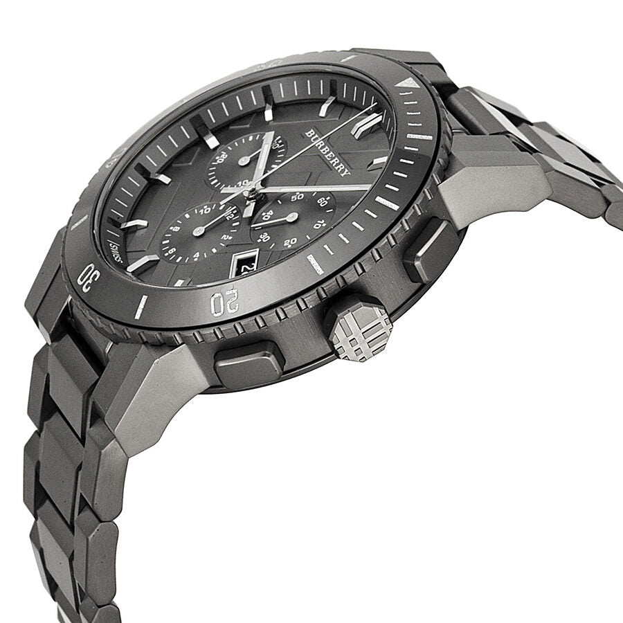 Burberry gunmetal watch on sale