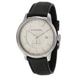 Burberry Classic Round Beige Dial Black Leather Men's Watch BU10000 - Watches of America