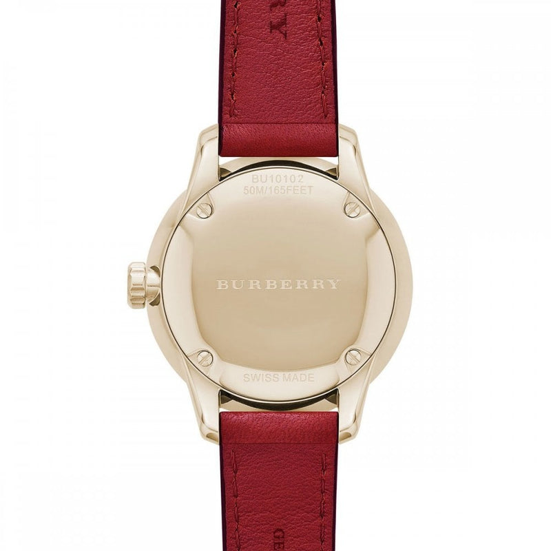 BURBERRY Ladies The Classic Round Leather Strap Women's Watch BU10102 - Watches of America #3