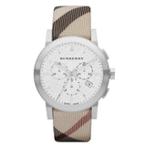 Burberry Mens City Leather Strap Nova Check Men's Watch   BU9357 - Watches of America