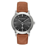 Burberry Men’s Swiss Made Leather Strap Black Dial Men's Watch  BU9905 - Watches of America