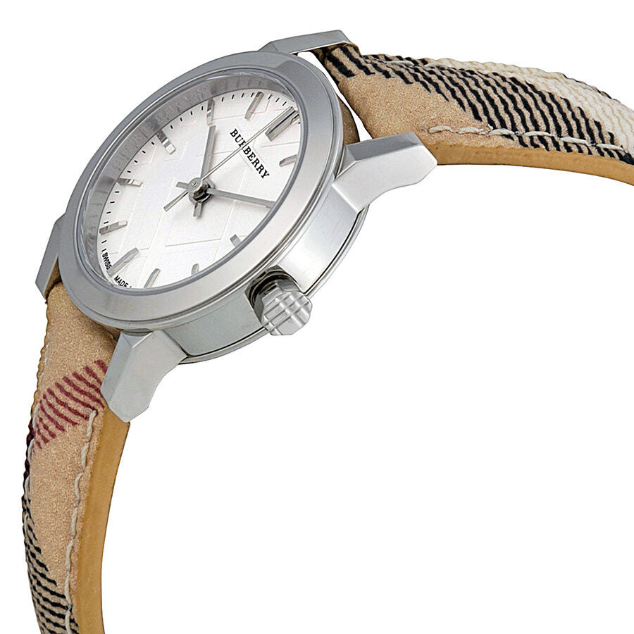 Burberry silver womens on sale watch