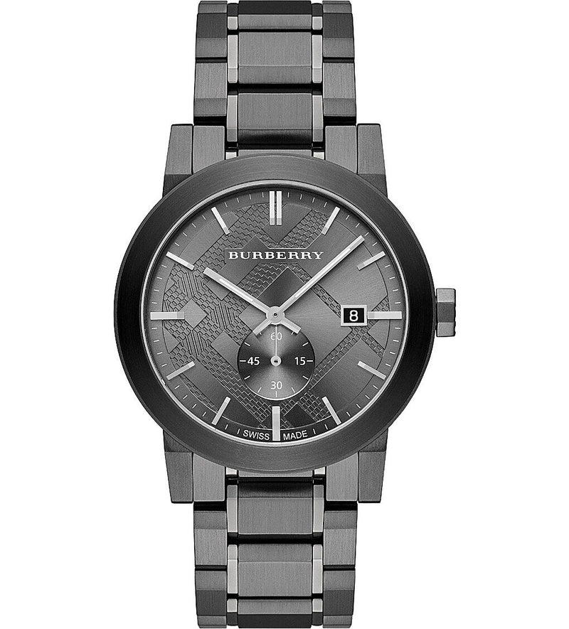 Burberry The City Gunmetal  Dial Steel Men's Watch BU9902 - Watches of America