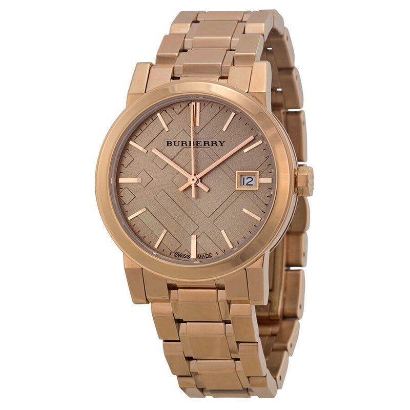 Burberry watch women's rose gold online