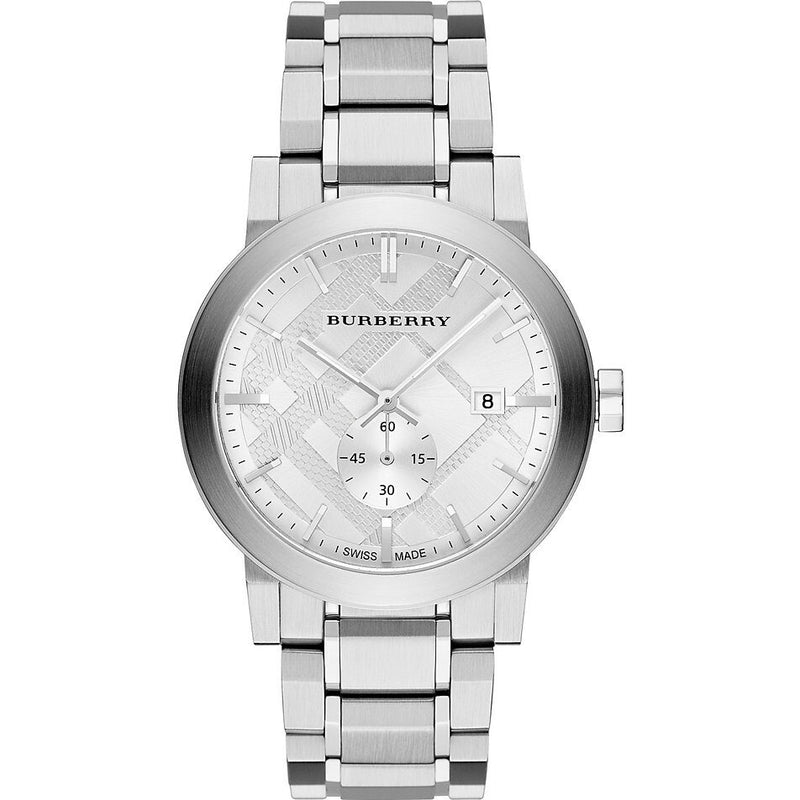 Burberry The City Silver Dial Stainless Steel Men's Watch BU9900 - Watches of America