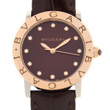 Bvlgari Automatic Diamond Red Dial Watch #BBL33C11SPGLC1112 - Watches of America