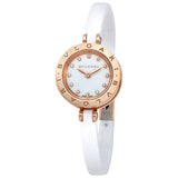 Bvlgari B.zero1 White Lacquered Dial White Ceramic Bangle Bracelet Ladies Watch #102174 - Watches of America