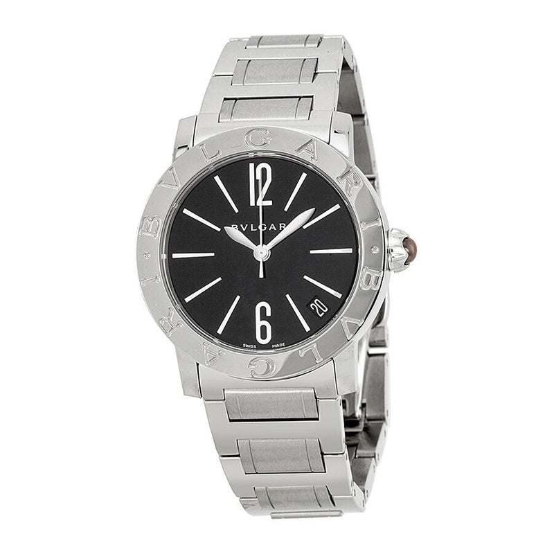 Bvlgari-Bvlgari Automatic Black Dial Stainless Steel Watch #102072 - Watches of America