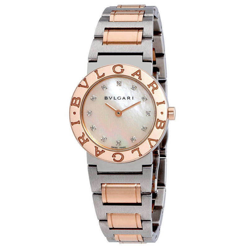 Bvlgari Bvlgari Mother of Pearl Dial Diamond Ladies Watch #101808 - Watches of America