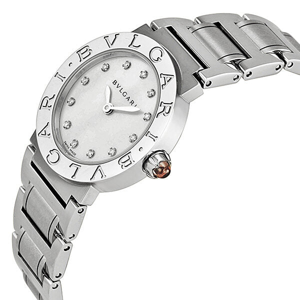 Bvlgari Bvlgari Mother of Pearl Diamond Dial Stainless Steel Ladies Watch #101886 - Watches of America #2