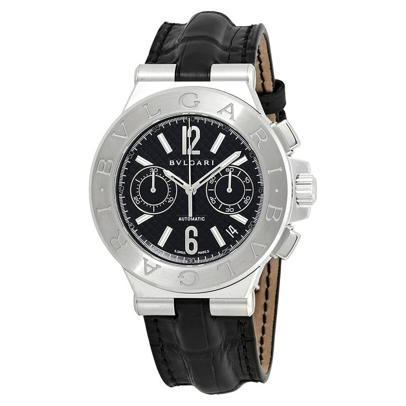 Bvlgari Diagono Chronograph Black Dial Men's Watch #DG40BSLDCH - Watches of America