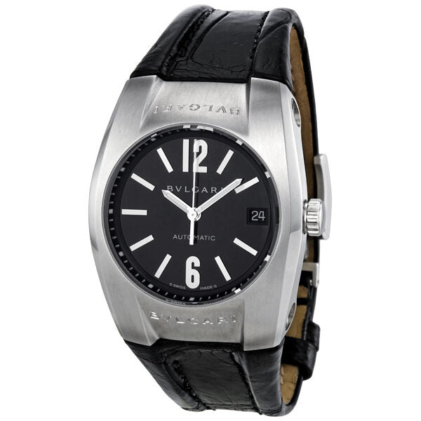 Bvlgari Eragon Black Dial Leather Men's Watch #EG35BSLD - Watches of America