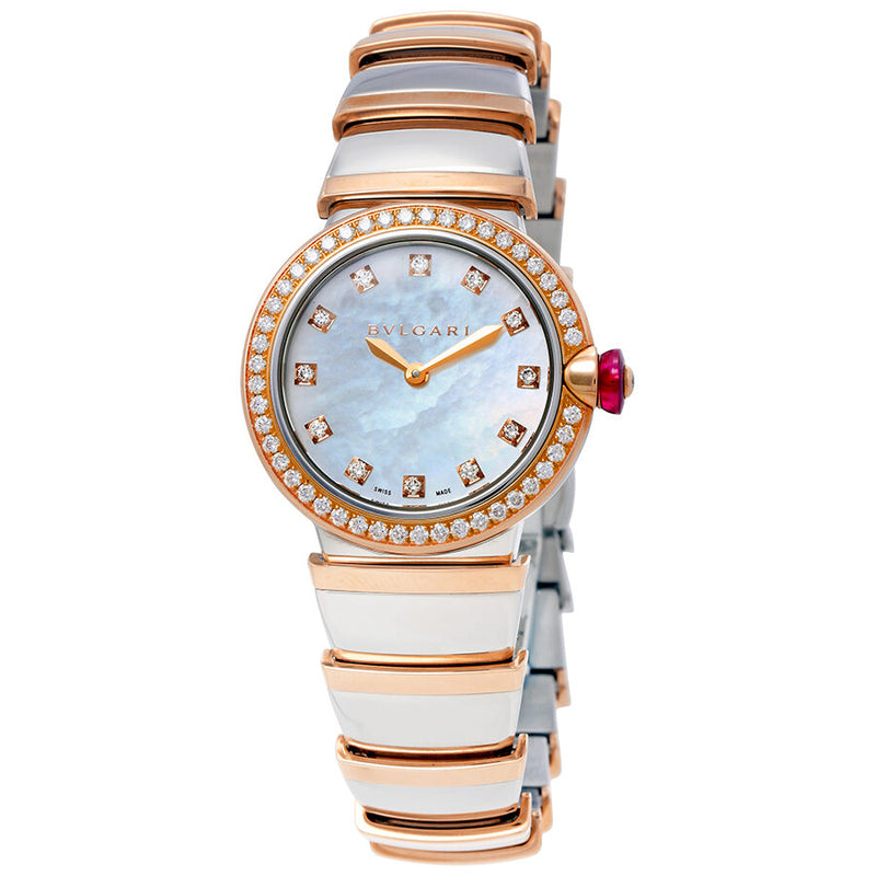 Bvlgari Lvcea Ladies 18 Carat Rose Gold Watch #102475 - Watches of America