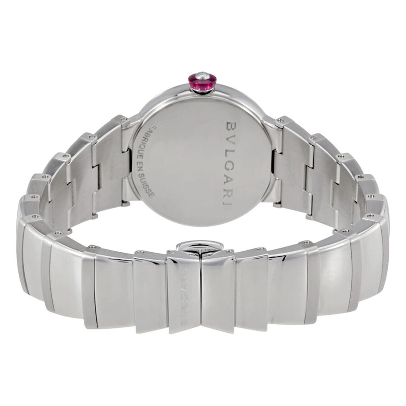 Bvlgari LVCEA White Mother of Pearl Diamond Dial Ladies Watch #102196 - Watches of America #3