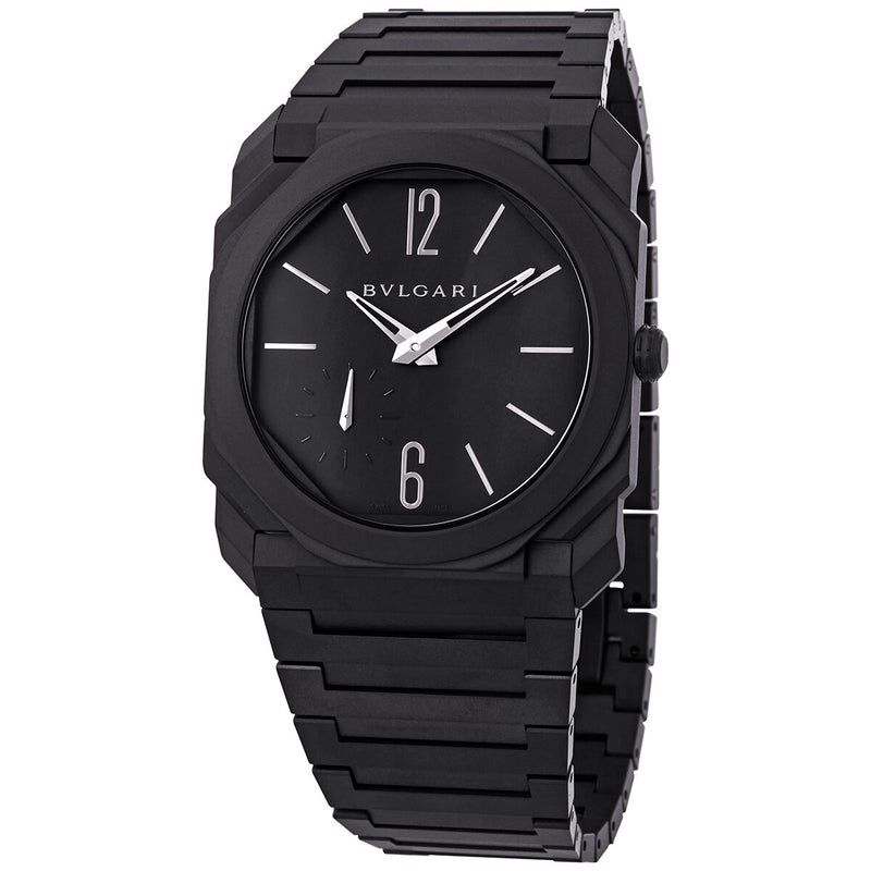 Bvlgari Octo Finissimo Automatic Black Dial Men's Watch #103077 - Watches of America