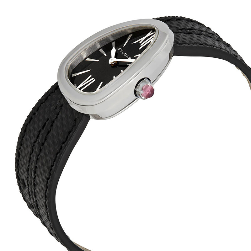 Bvlgari Serpenti Black Dial Ladies Double Wrap Leather Watch #102782 - Watches of America #2