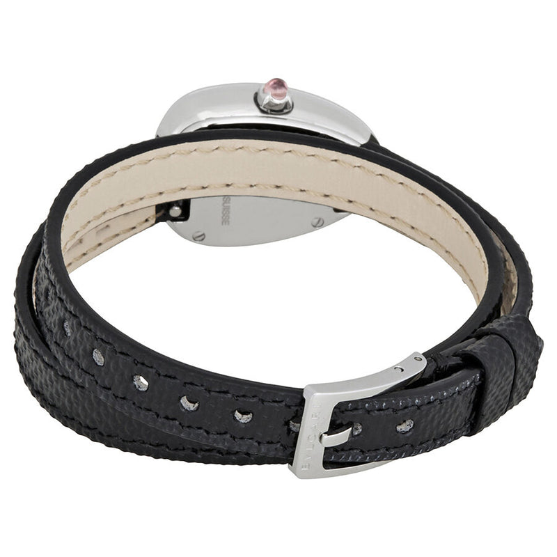 Bvlgari Serpenti Black Dial Ladies Double Wrap Leather Watch #102782 - Watches of America #3