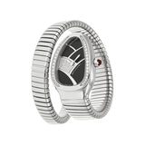 Bvlgari Serpenti Black Dial Stainless Steel Diamond Ladies Watch 101984#SP35BD1SDS.1T - Watches of America