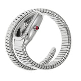 Bvlgari Serpenti Black Dial Stainless Steel Diamond Ladies Watch 101984#SP35BD1SDS.1T - Watches of America #2