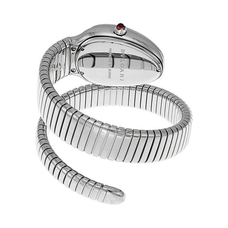 Bvlgari Serpenti Black Dial Stainless Steel Diamond Ladies Watch 101984#SP35BD1SDS.1T - Watches of America #3