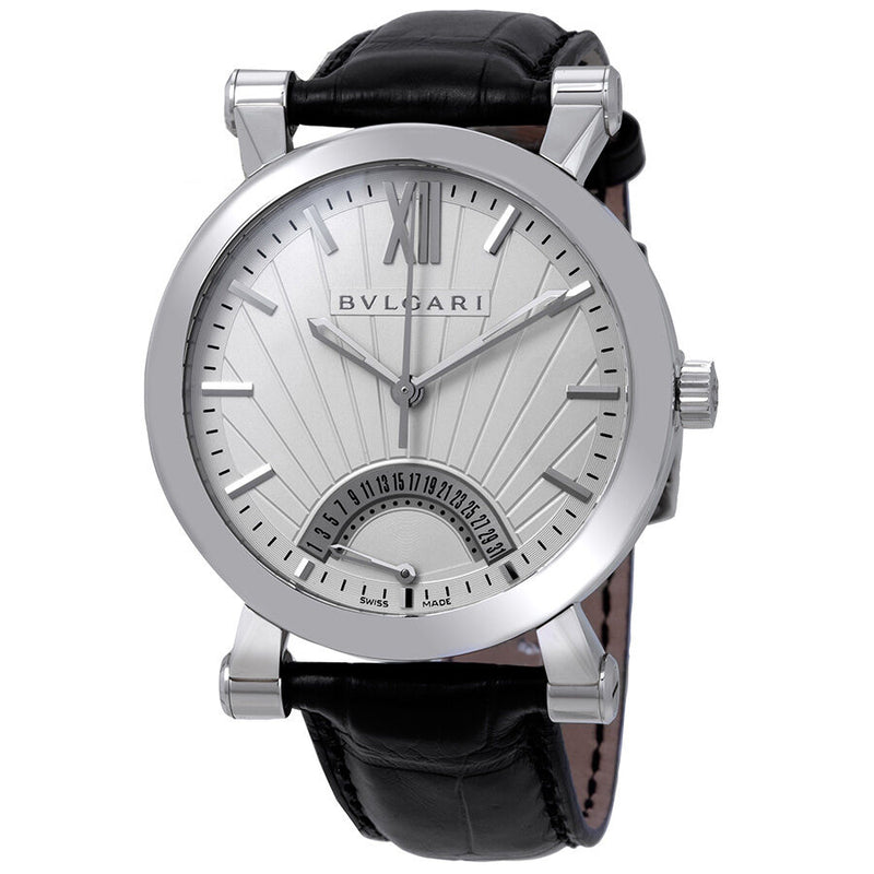 Bvlgari Sotirio Retrograde Automatic Silver Dial Men's Watch #101707 - Watches of America