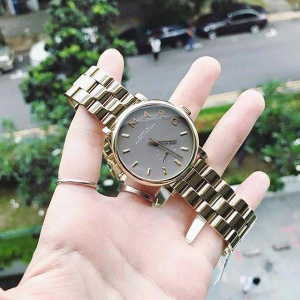 Marc By Marc Jacobs Reloj para mujer con esfera gris Baker MBM3281