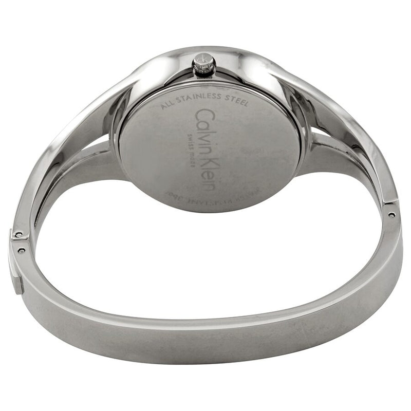 Calvin Klein Addict Black Dial Small Bangle Ladies Watch #K7W2S111 - Watches of America #3