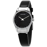 Calvin Klein Classic Quartz Black Dial Ladies Watch #K4D231CY - Watches of America