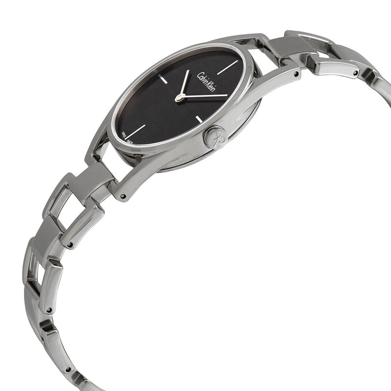 Calvin Klein Dainty Quartz Black Dial Ladies Watch #K7L23141 - Watches of America #2