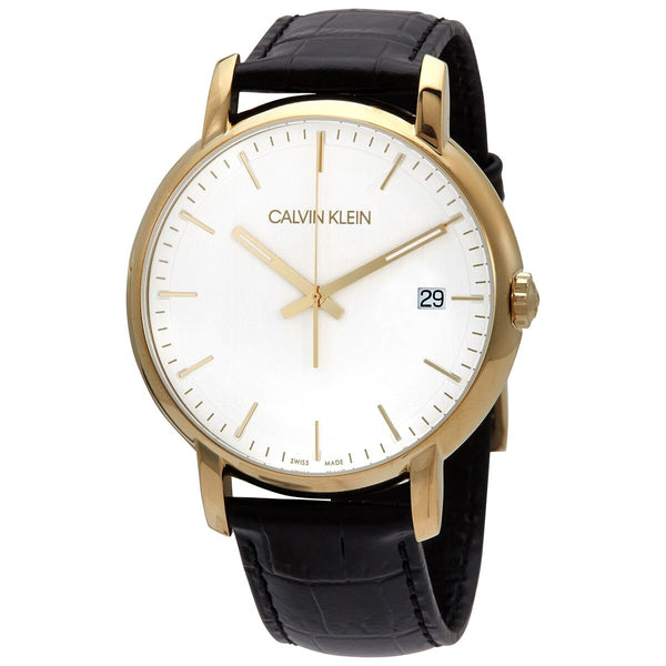 Calvin Klein Established Quartz Silver Dial Men's Watch #K9H215C6 - Watches of America