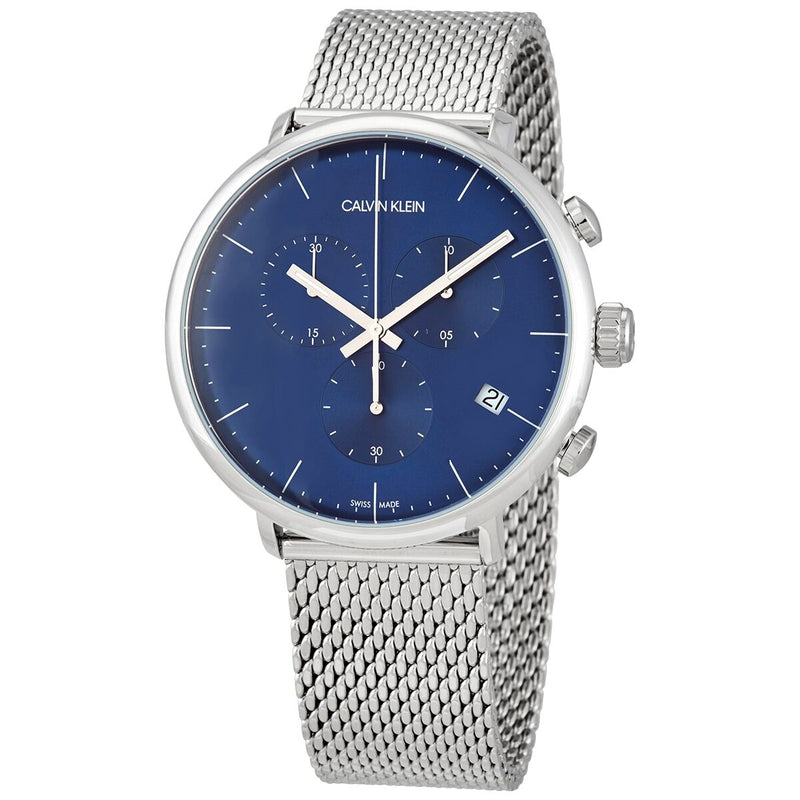Calvin Klein High Noon Chronograph Quartz Blue Dial Men's Watch #K8M2712N - Watches of America