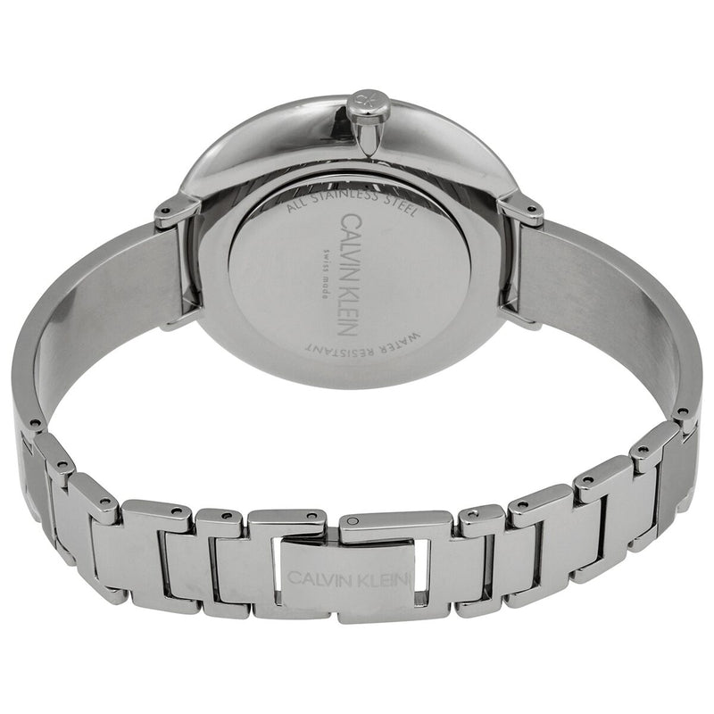 Calvin Klein Rise Quartz Silver and White Dial Ladies Watch #K7A23146 - Watches of America #3