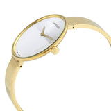 Calvin Klein Rise Quartz Silver and White Dial Ladies Watch #K7A23546 - Watches of America #2