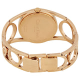 Calvin Klein Round Silver Dial Rose Gold PVD Ladies Watch #K5U2S646 - Watches of America #3