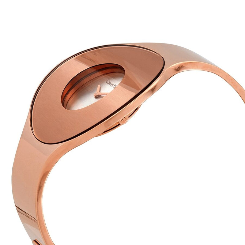 Calvin Klein Seamless Silver Dial Medium Bangle Ladies Watch #K8C2M616 - Watches of America #2