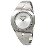 Calvin Klein Sensual Silver Dial Ladies Medium Watch #K8E2M116 - Watches of America