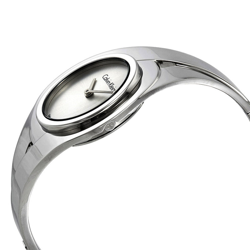 Calvin Klein Sensual Silver Dial Ladies Medium Watch #K8E2M116 - Watches of America #2