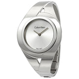 Calvin Klein Sensual Silver Dial Small Ladies Watch #K8E2S116 - Watches of America