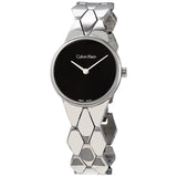 Calvin Klein Snake Black Dial Ladies Watch #K6E23141 - Watches of America