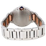 Cartier Ballon Bleu Automatic Diamond Dial Ladies Steel and 18kt Rose Gold Watch #W3BB0013 - Watches of America #3