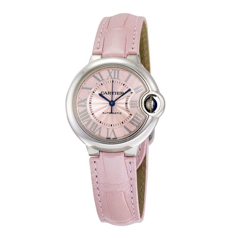 Cartier Ballon Bleu Automatic Pink Dial Ladies Watch #WSBB0002 - Watches of America