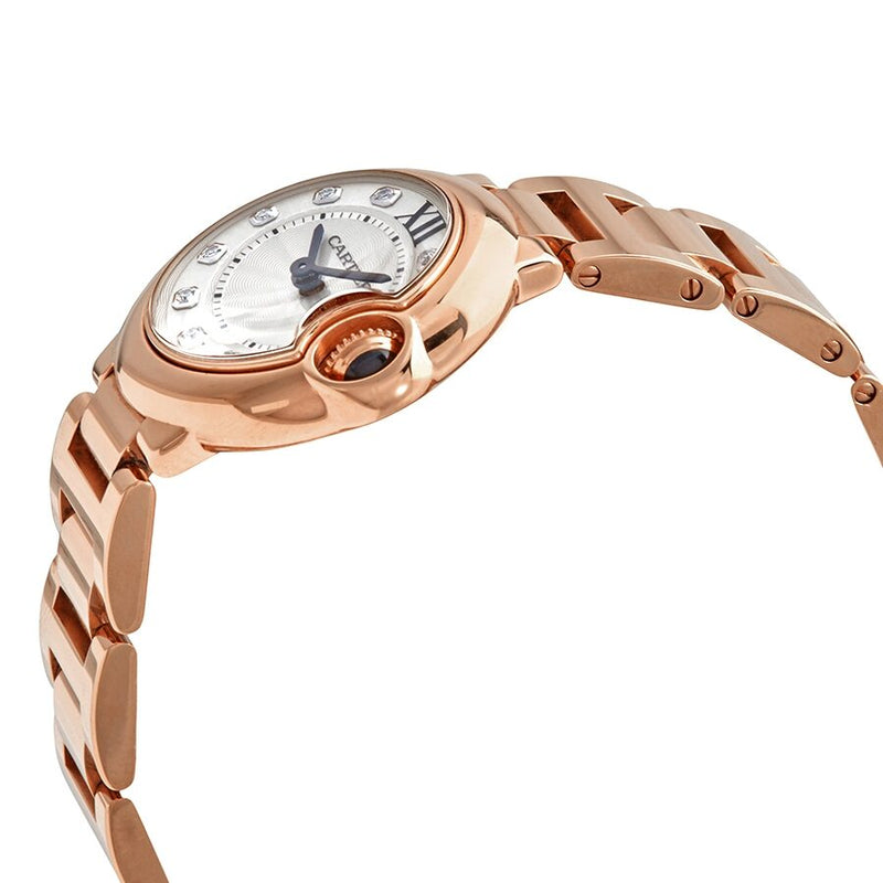 Cartier Ballon Bleu Silver Dial 18k Rose Gold Ladies Watch #WE902025 - Watches of America #2