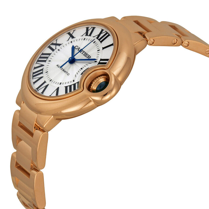 Cartier Ballon Bleu Silver Dial 18kt Rose Gold Automatic 33 mm Ladies Watch #W6920096 - Watches of America #2