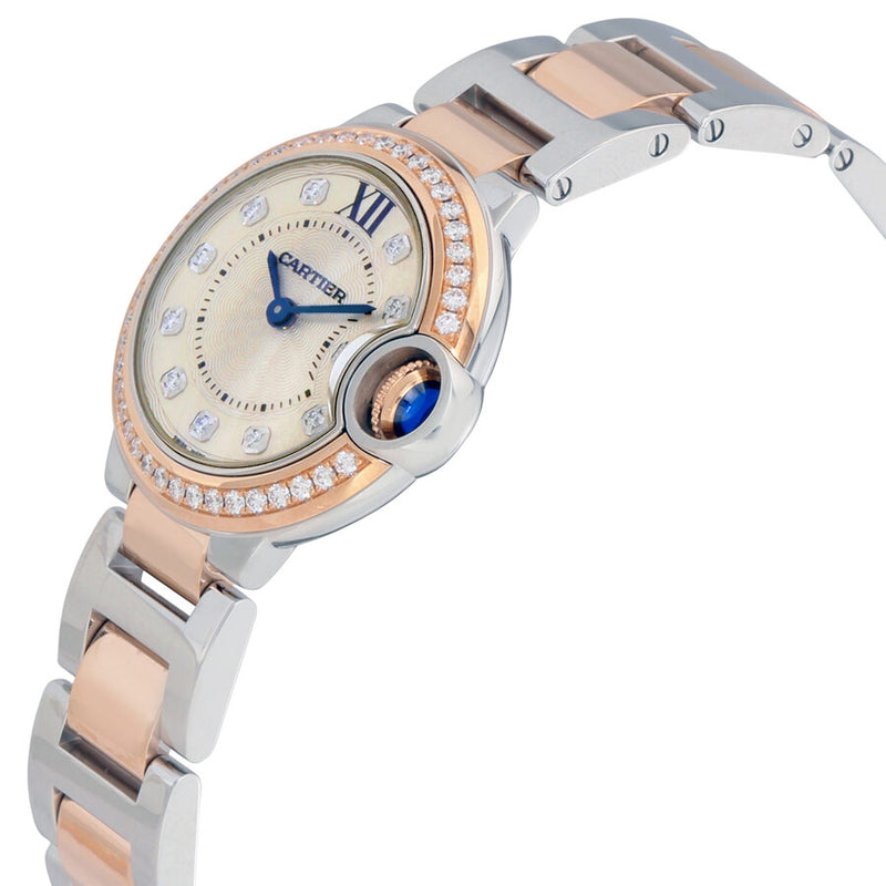Cartier Ballon Bleu Silver Dial Diamond Ladies Watch #WE902076 - Watches of America #2